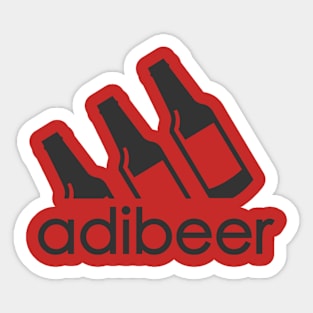 adibeer from Drunken T-shirts Sticker